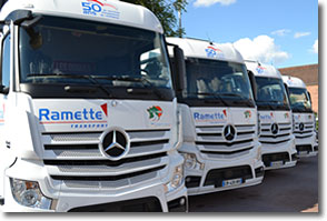 Groupe Ramette : camion benne pour le transport de marchandises