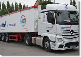 Transport Ramette : transport de marchandises en camion benne